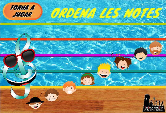 Portada Joc ORDENA LES NOTES
